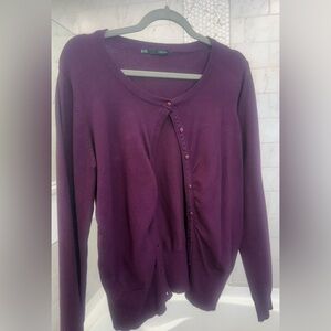 Maurices Deep Purple Knit Sweater